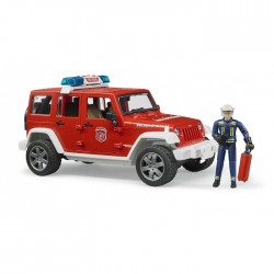 Voiture de pompier Jeep Wrangler Rubicon + figurine